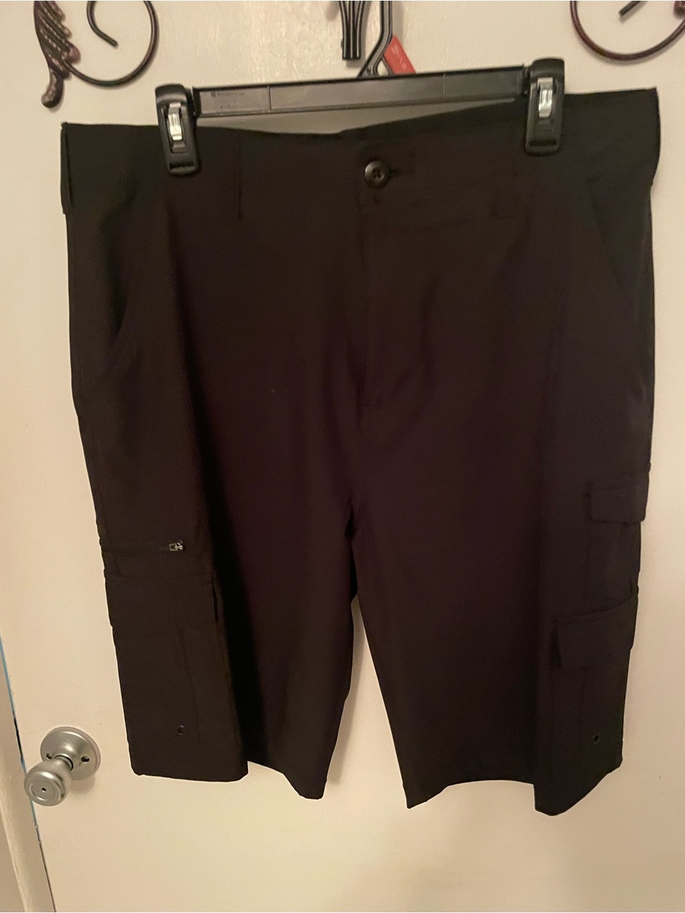 Black Men's Cargo Shorts by Irons